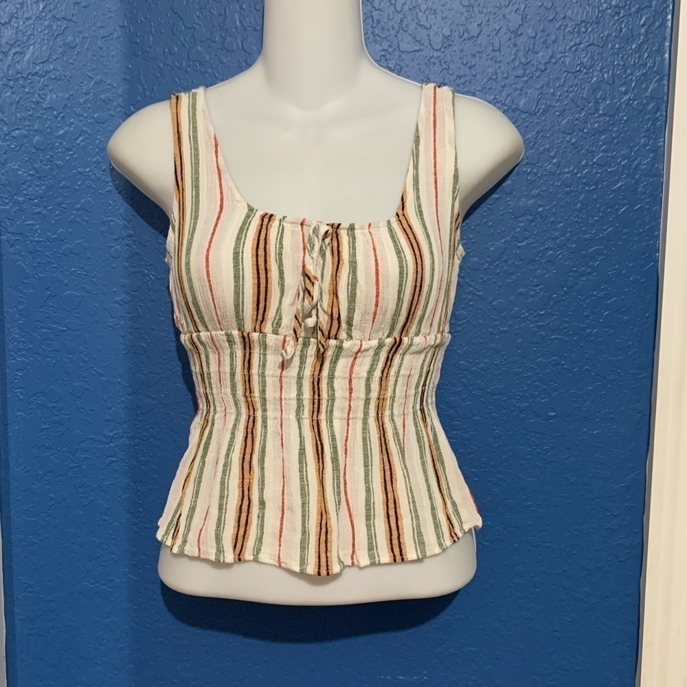 Paper Crane stripped top for women or juniors.
